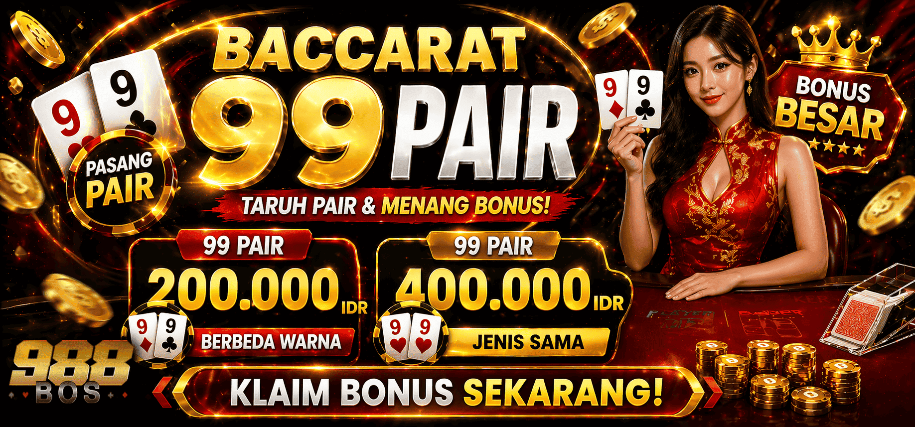 Bonus Baccarat 99 Pair